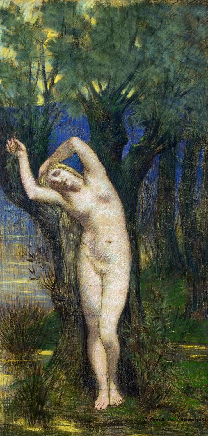 Pierre Puvis de Chavannes - Personificazione della Saone, Museo nazionale di Varsavia